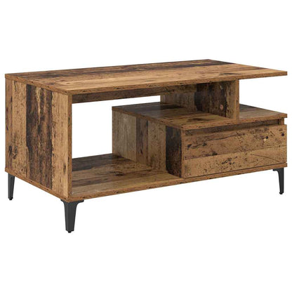 Konferenční Stolek Staré Dřevo 90 X 49 X 45 Cm Kompozitní Dřevo