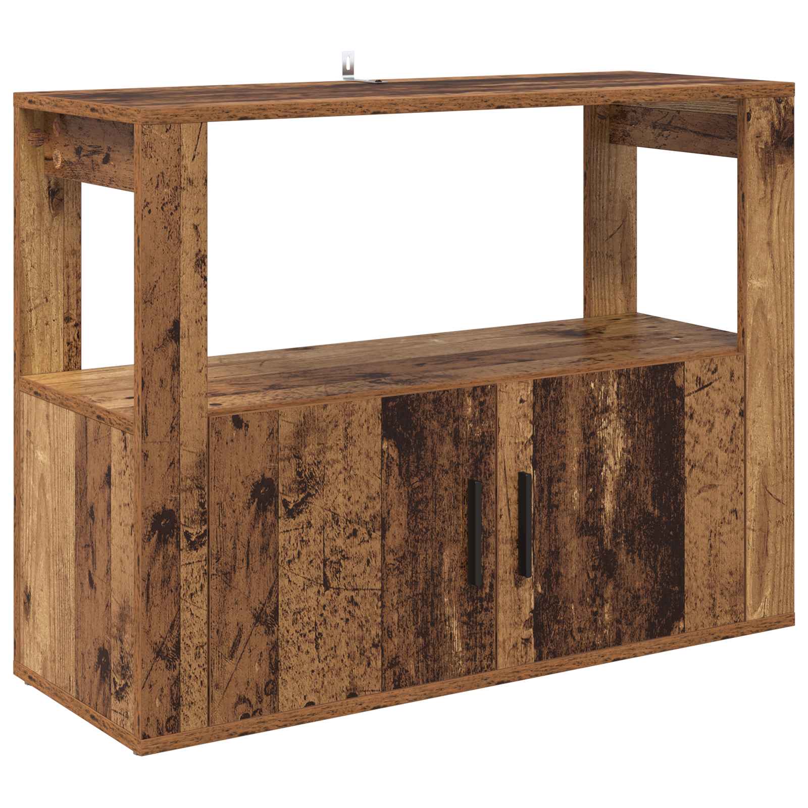 Servírovací Skříň Staré Dřevo 80 X 30 X 60 Cm Kompozitní Dřevo
