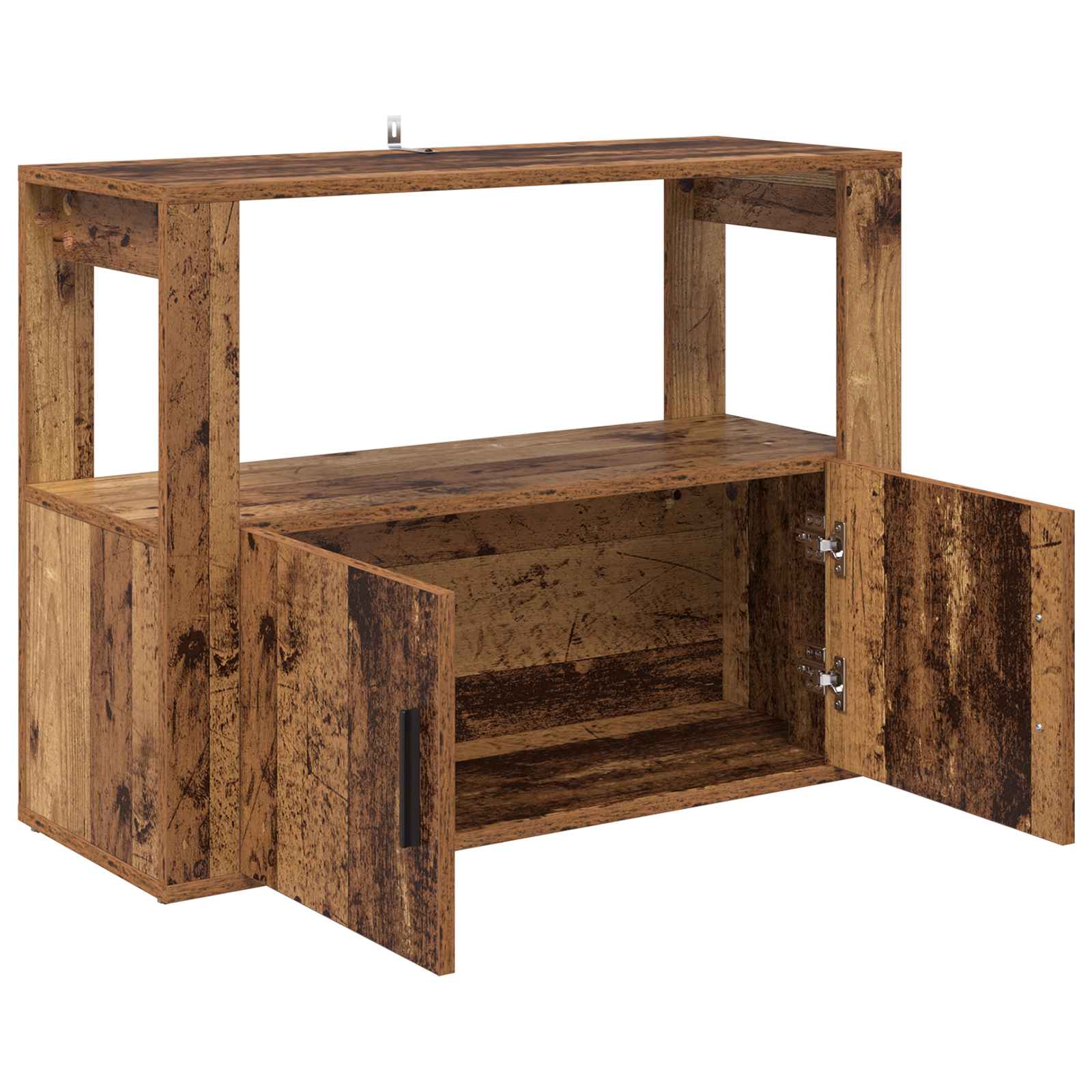 Servírovací Skříň Staré Dřevo 80 X 30 X 60 Cm Kompozitní Dřevo
