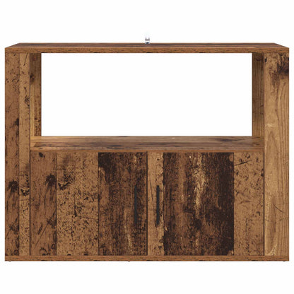 Servírovací Skříň Staré Dřevo 80 X 30 X 60 Cm Kompozitní Dřevo