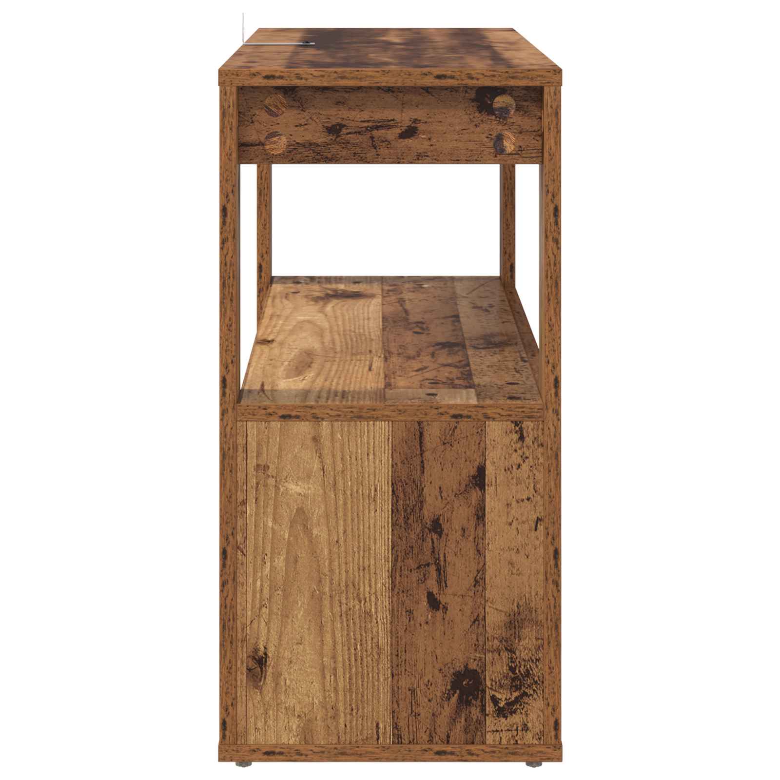 Servírovací Skříň Staré Dřevo 80 X 30 X 60 Cm Kompozitní Dřevo