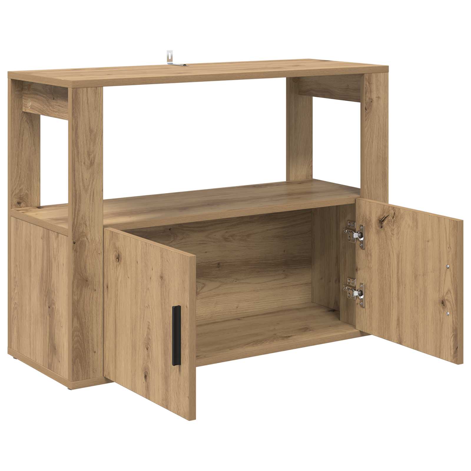 Servírovací Skříň Dub Artisan 80 X 30 X 60 Cm Kompozitní Dřevo