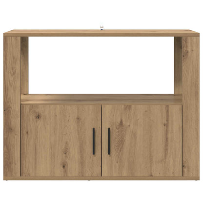 Servírovací Skříň Dub Artisan 80 X 30 X 60 Cm Kompozitní Dřevo