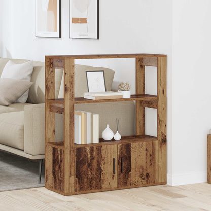 Servírovací Skříň Staré Dřevo 30 X 80 X 90 Cm Kompozitní Dřevo