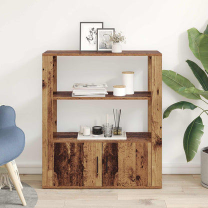 Servírovací Skříň Staré Dřevo 30 X 80 X 90 Cm Kompozitní Dřevo