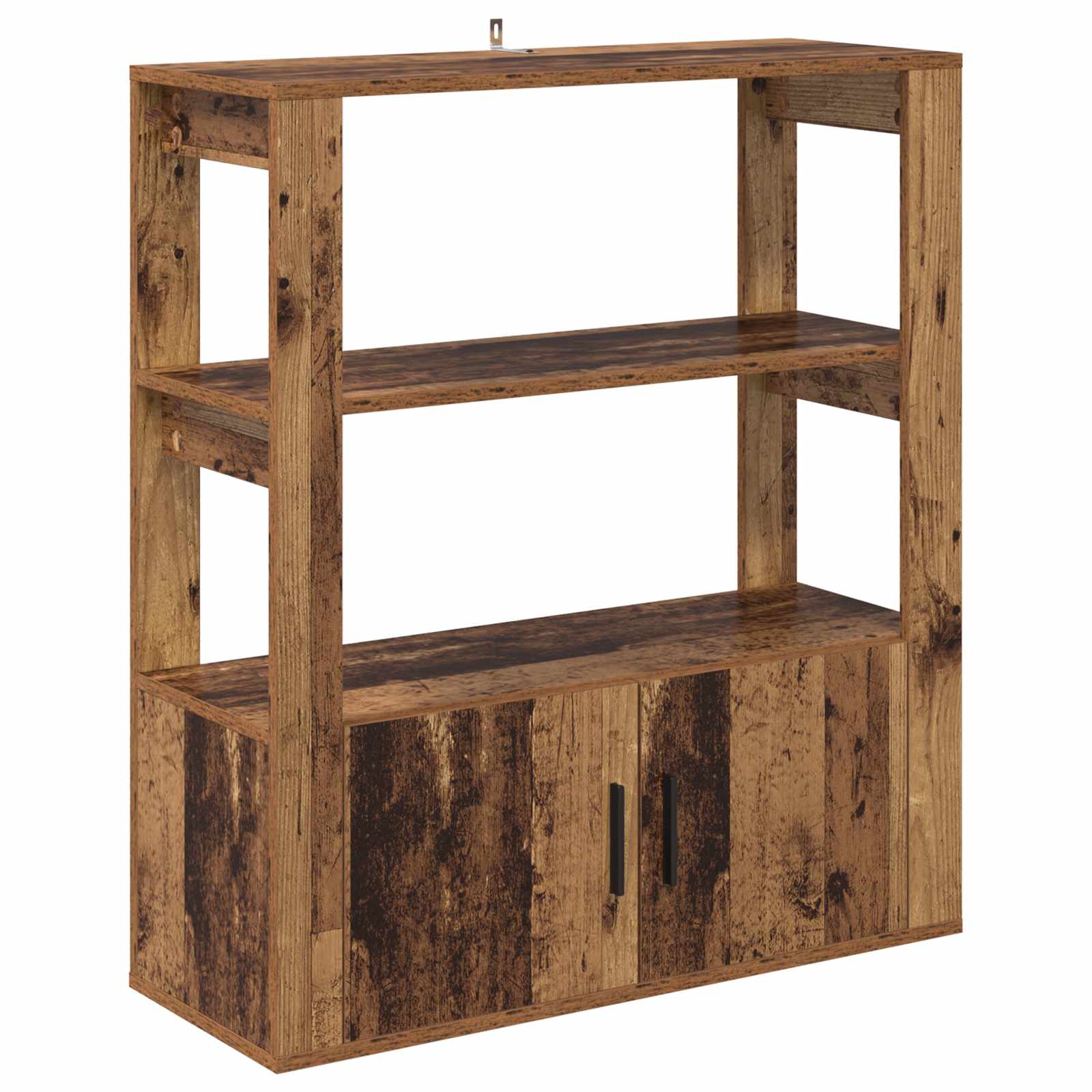 Servírovací Skříň Staré Dřevo 30 X 80 X 90 Cm Kompozitní Dřevo
