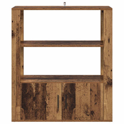 Servírovací Skříň Staré Dřevo 30 X 80 X 90 Cm Kompozitní Dřevo