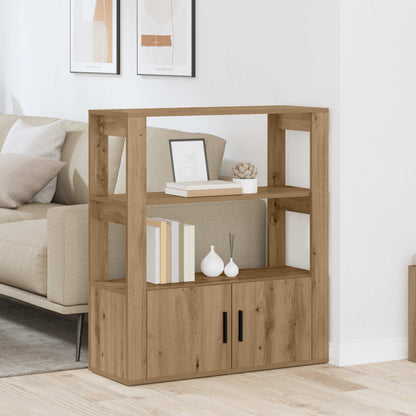 Servírovací Skříň Dub Artisan 30 X 80 X 90 Cm Kompozitní Dřevo