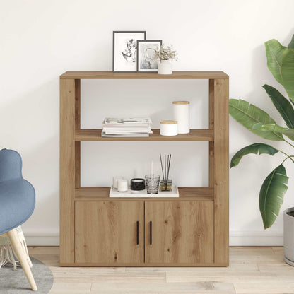 Servírovací Skříň Dub Artisan 30 X 80 X 90 Cm Kompozitní Dřevo