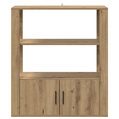 Servírovací Skříň Dub Artisan 30 X 80 X 90 Cm Kompozitní Dřevo