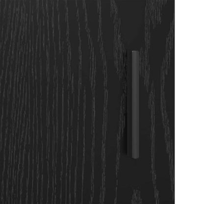 Servírovací Skříň Černý Dub 30 X 80 X 90 Cm Kompozitní Dřevo