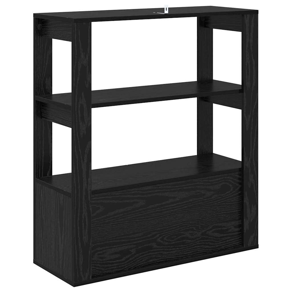 Servírovací Skříň Černý Dub 30 X 80 X 90 Cm Kompozitní Dřevo