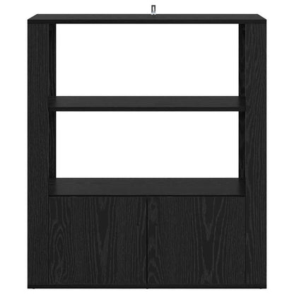 Servírovací Skříň Černý Dub 30 X 80 X 90 Cm Kompozitní Dřevo