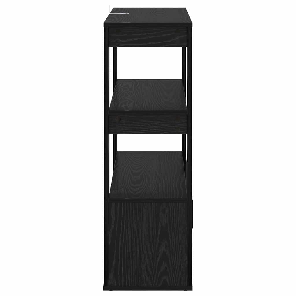 Servírovací Skříň Černý Dub 30 X 80 X 90 Cm Kompozitní Dřevo