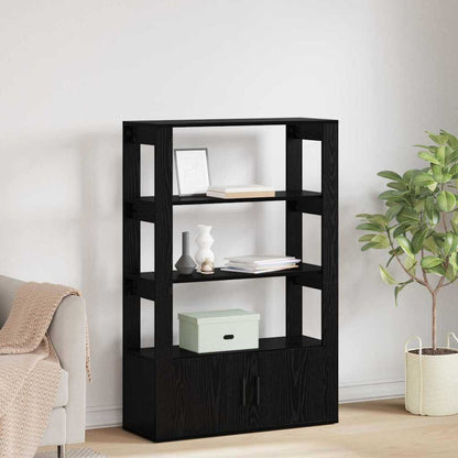 Servírovací Skříň Černý Dub 30 X 80 X 119,5 Cm Kompozitní Dřevo
