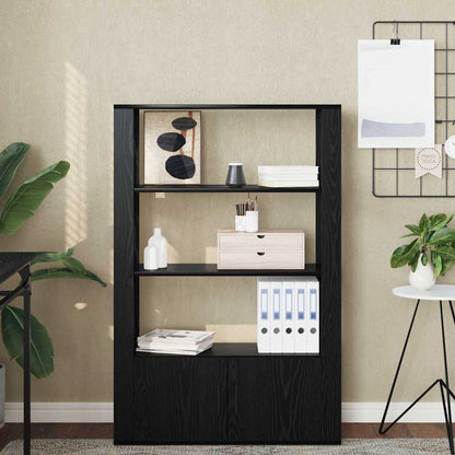 Servírovací Skříň Černý Dub 30 X 80 X 119,5 Cm Kompozitní Dřevo