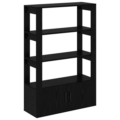 Servírovací Skříň Černý Dub 30 X 80 X 119,5 Cm Kompozitní Dřevo