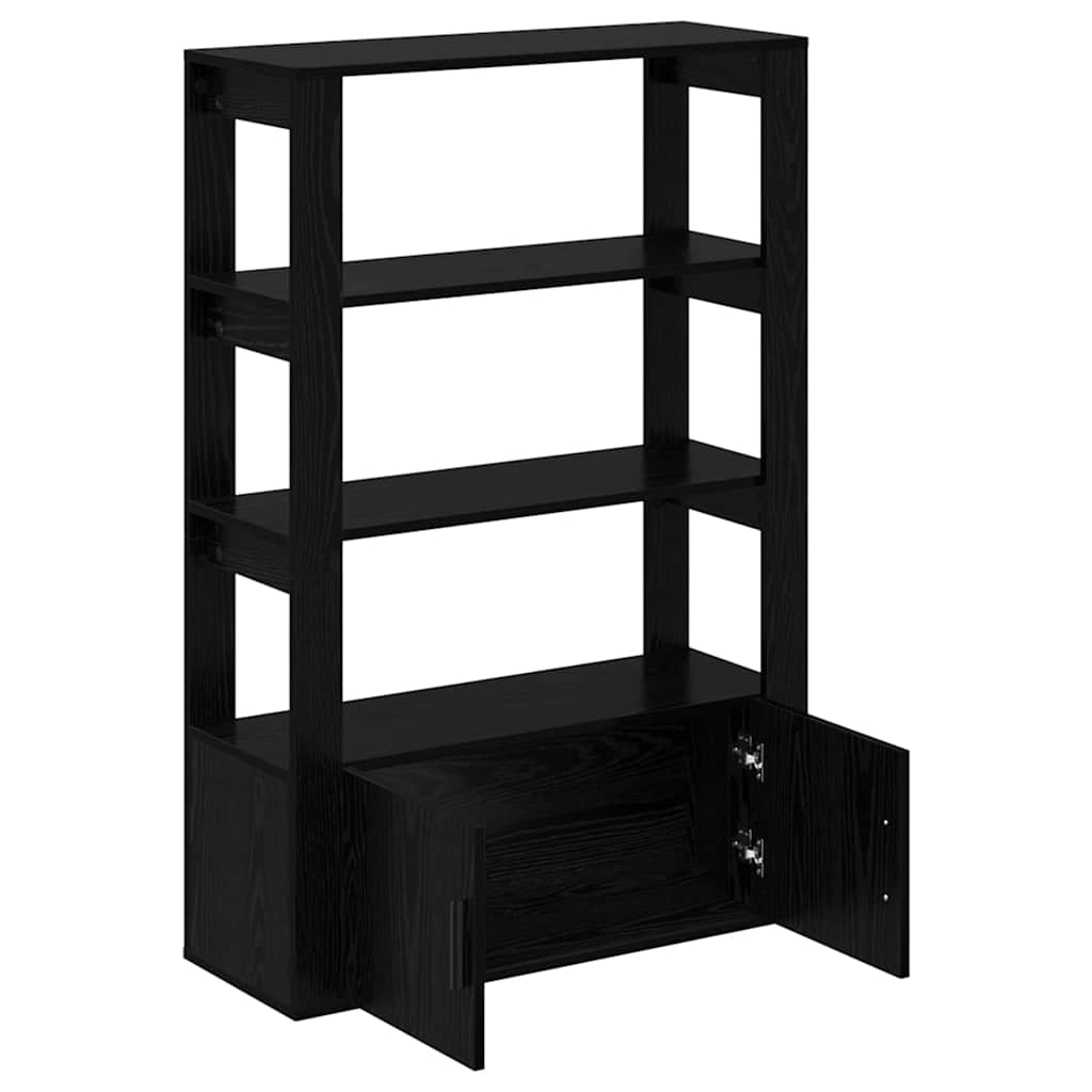 Servírovací Skříň Černý Dub 30 X 80 X 119,5 Cm Kompozitní Dřevo
