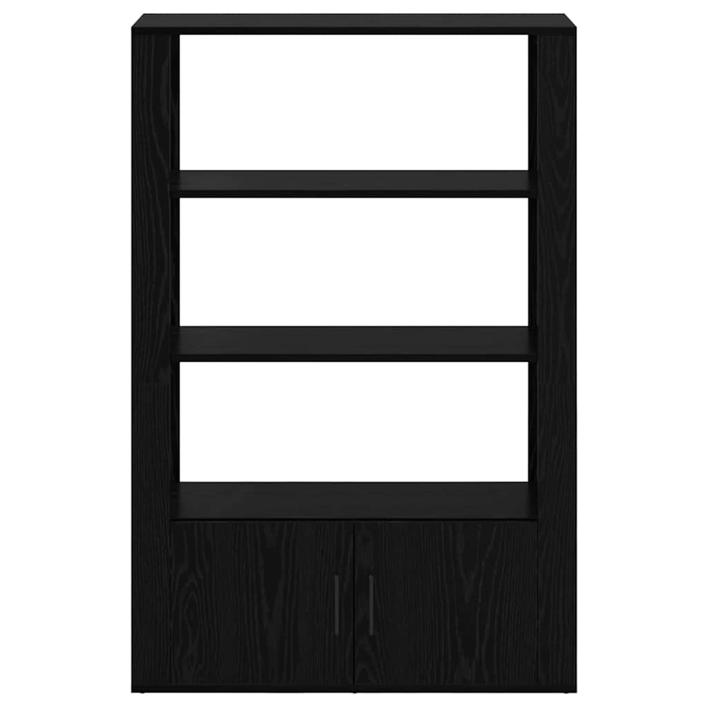 Servírovací Skříň Černý Dub 30 X 80 X 119,5 Cm Kompozitní Dřevo