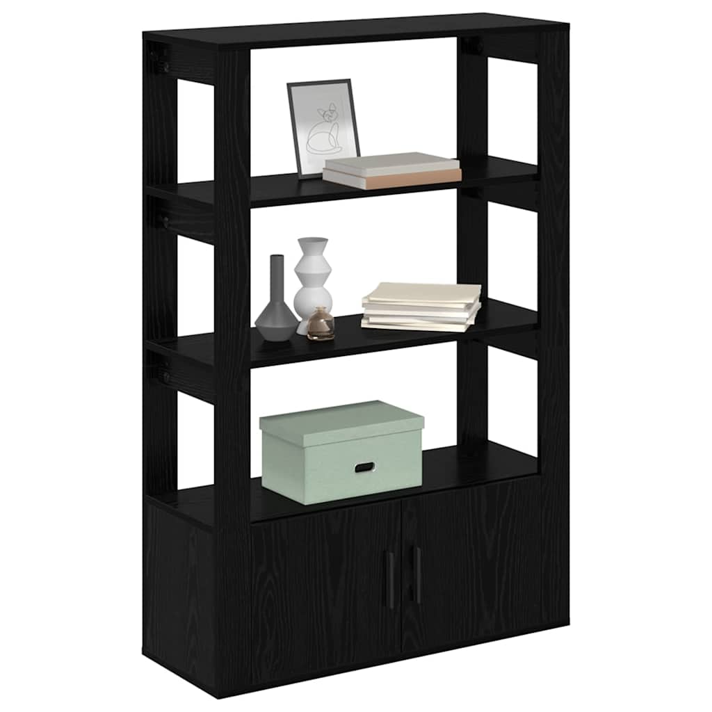 Servírovací Skříň Černý Dub 30 X 80 X 119,5 Cm Kompozitní Dřevo