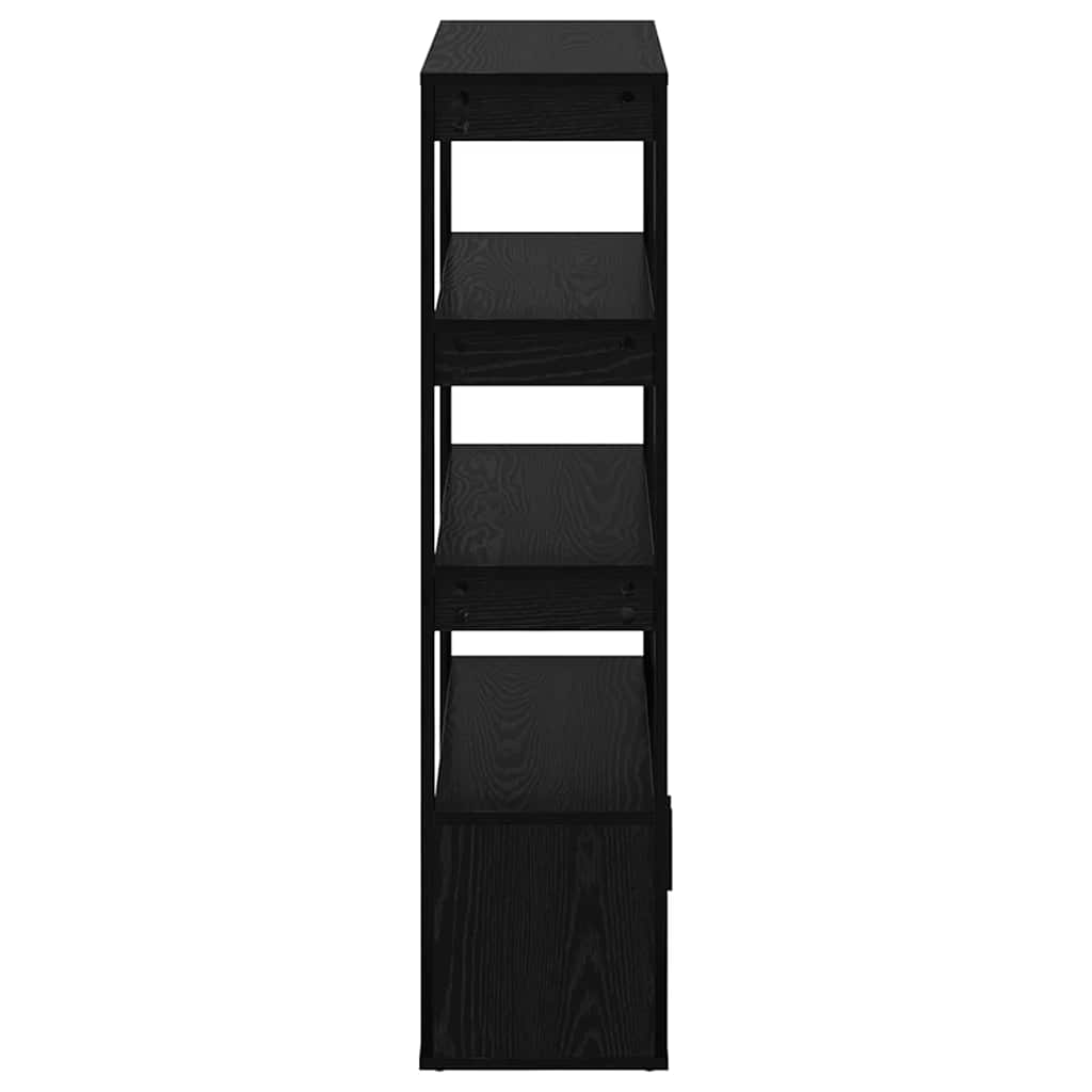Servírovací Skříň Černý Dub 30 X 80 X 119,5 Cm Kompozitní Dřevo