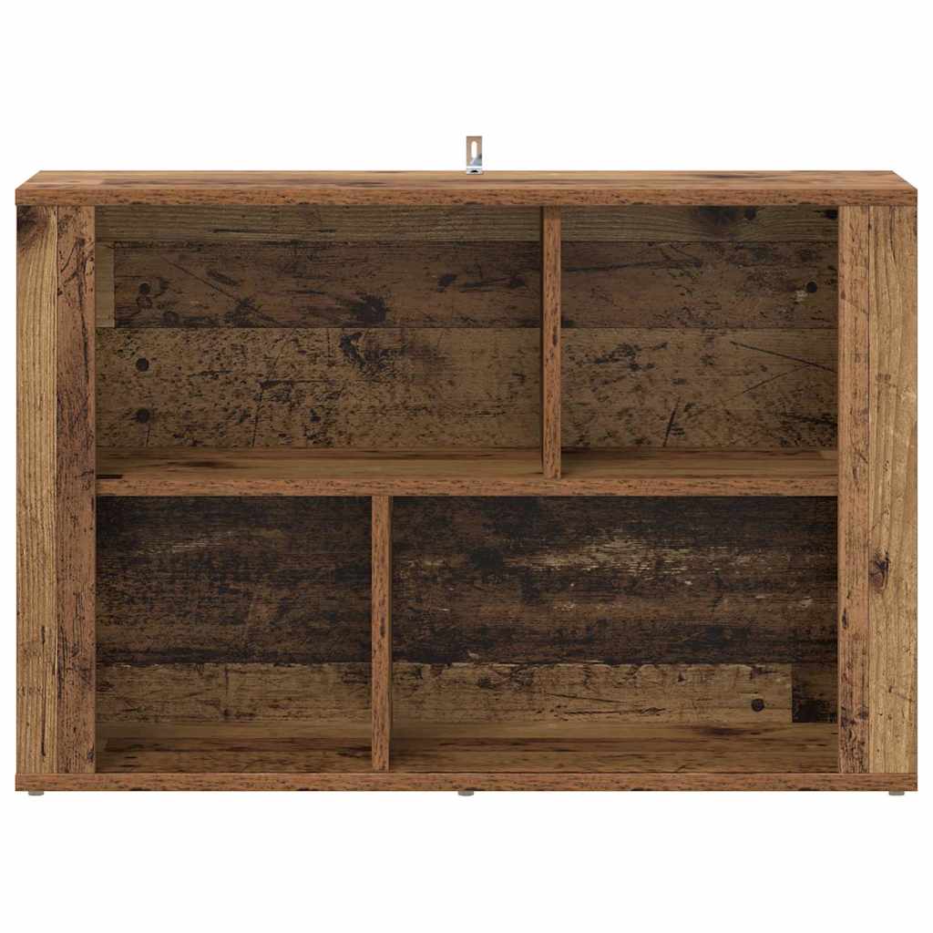 Servírovací Skříň Staré Dřevo 80 X 30 X 53 Cm Kompozitní Dřevo