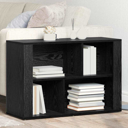Servírovací Skříň Černý Dub 80 X 30 X 53 Cm Kompozitní Dřevo