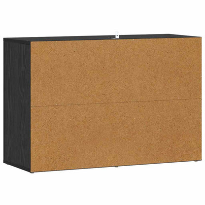 Servírovací Skříň Černý Dub 80 X 30 X 53 Cm Kompozitní Dřevo