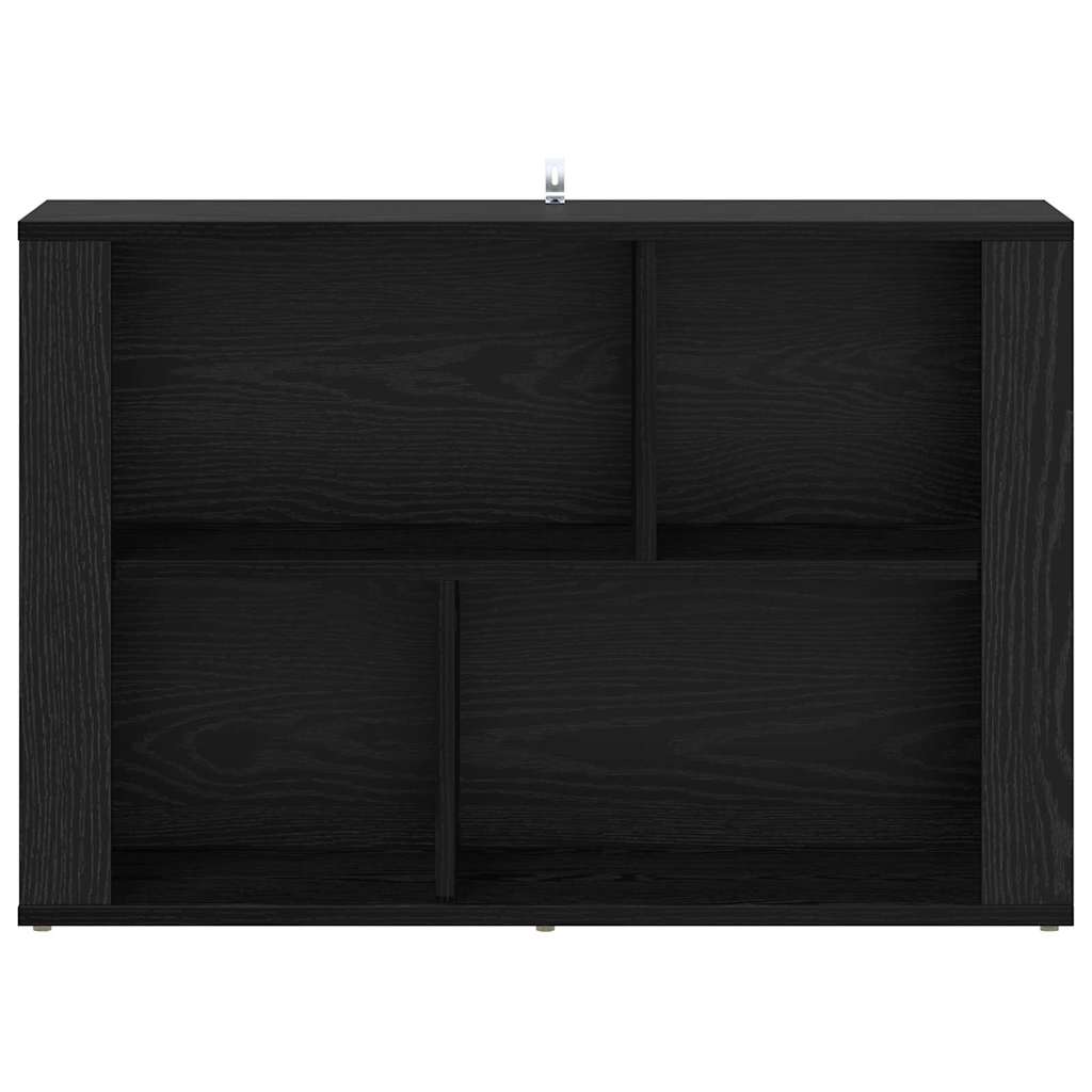 Servírovací Skříň Černý Dub 80 X 30 X 53 Cm Kompozitní Dřevo