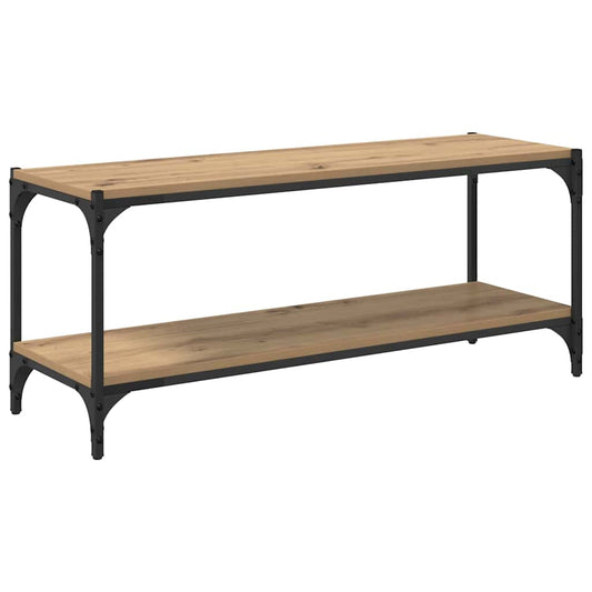 Televizní Skříň 2 Úrovní 100X33X41Cm Konstrukční Dřevo A Železo