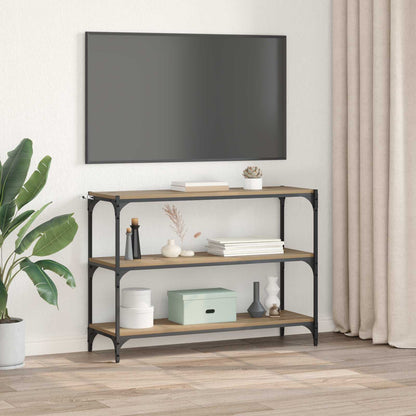 Knihovna 3 Úrovní 100 X 33 X 70,5 Cm Konstrukční Dřevo A Železo