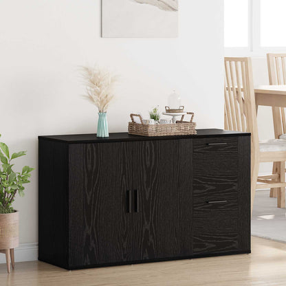 Servírovací Skříň Černý Dub 100 X 33 X 59.5 Cm Kompozitní Dřevo