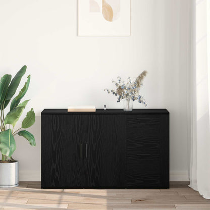 Servírovací Skříň Černý Dub 100 X 33 X 59.5 Cm Kompozitní Dřevo
