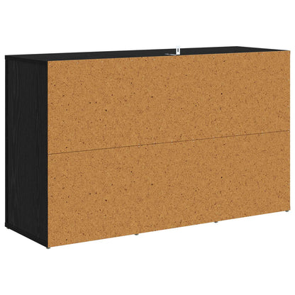 Servírovací Skříň Černý Dub 100 X 33 X 59.5 Cm Kompozitní Dřevo