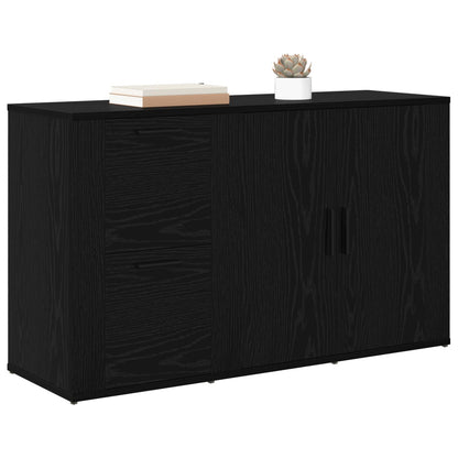 Servírovací Skříň Černý Dub 100 X 33 X 59.5 Cm Kompozitní Dřevo