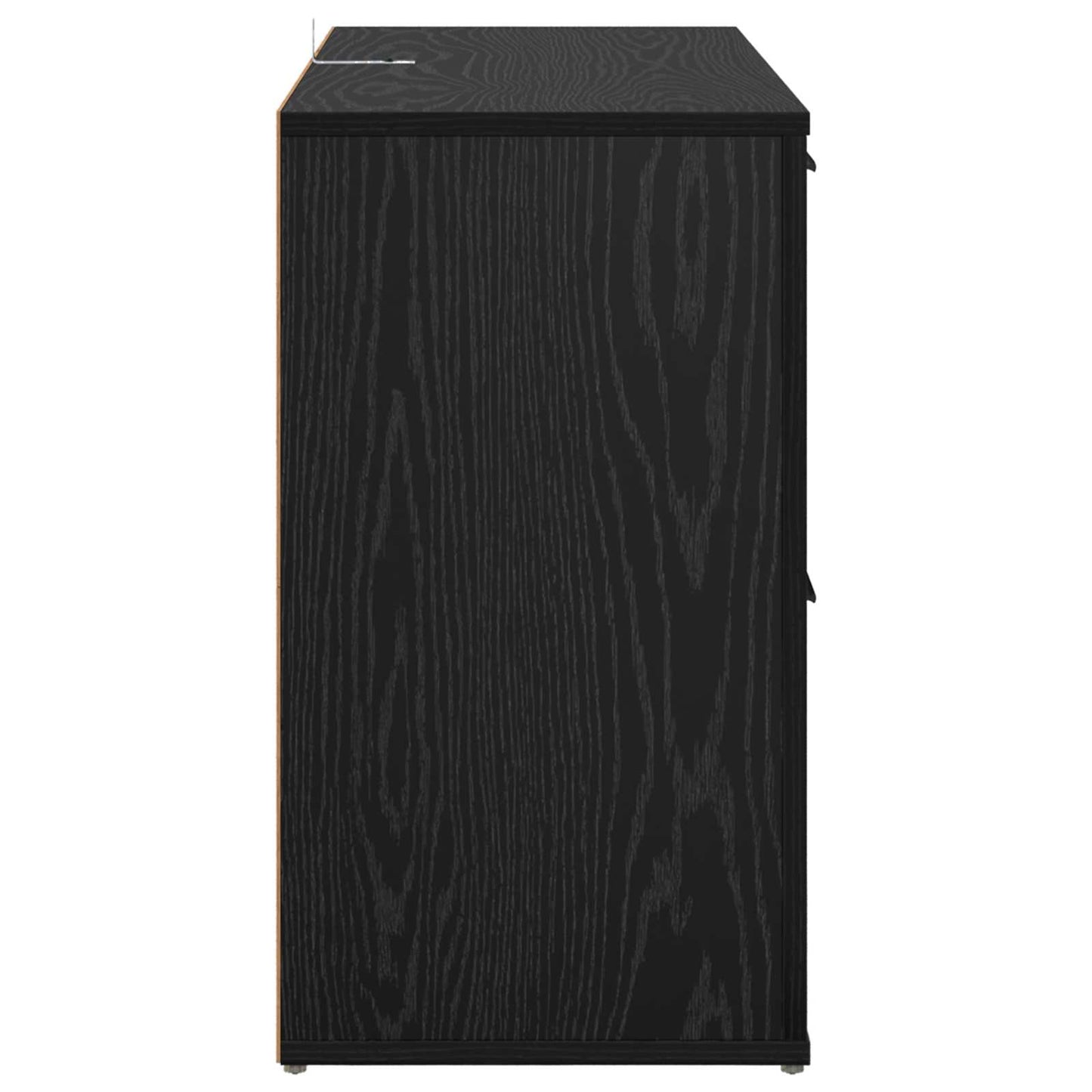 Servírovací Skříň Černý Dub 100 X 33 X 59.5 Cm Kompozitní Dřevo