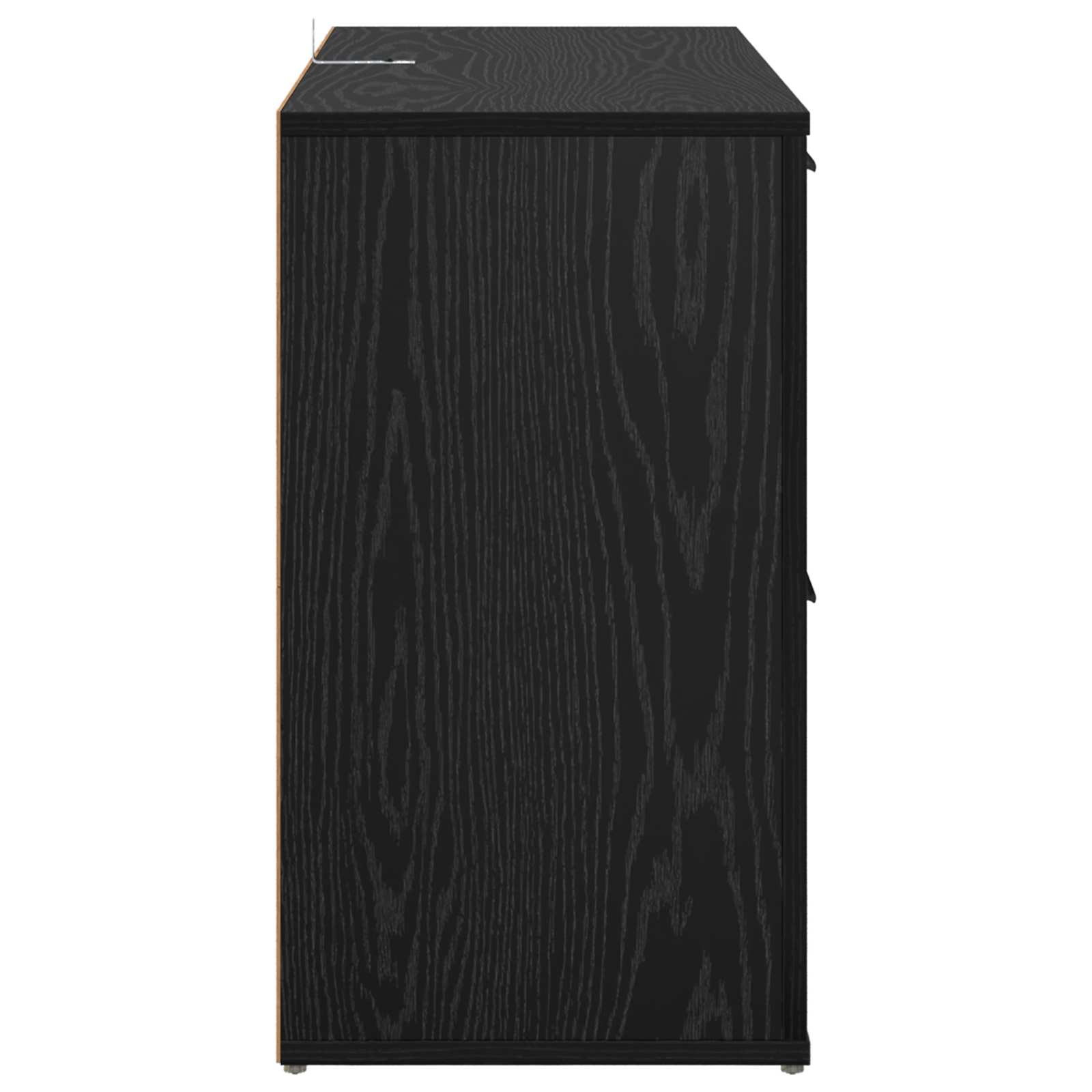Servírovací Skříň Černý Dub 100 X 33 X 59.5 Cm Kompozitní Dřevo