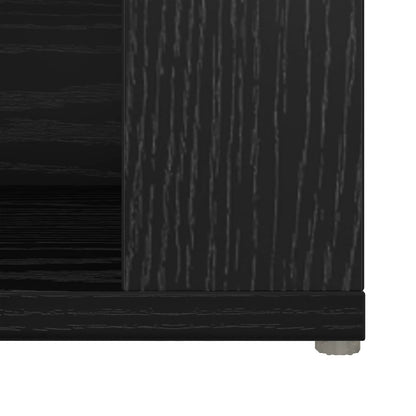 Servírovací Skříň Černý Dub 100 X 30 X 59,5 Cm Kompozitní Dřevo