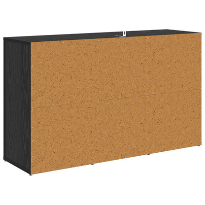Servírovací Skříň Černý Dub 100 X 30 X 59,5 Cm Kompozitní Dřevo