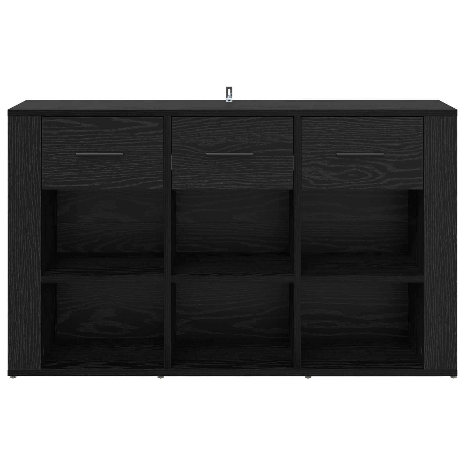 Servírovací Skříň Černý Dub 100 X 30 X 59,5 Cm Kompozitní Dřevo
