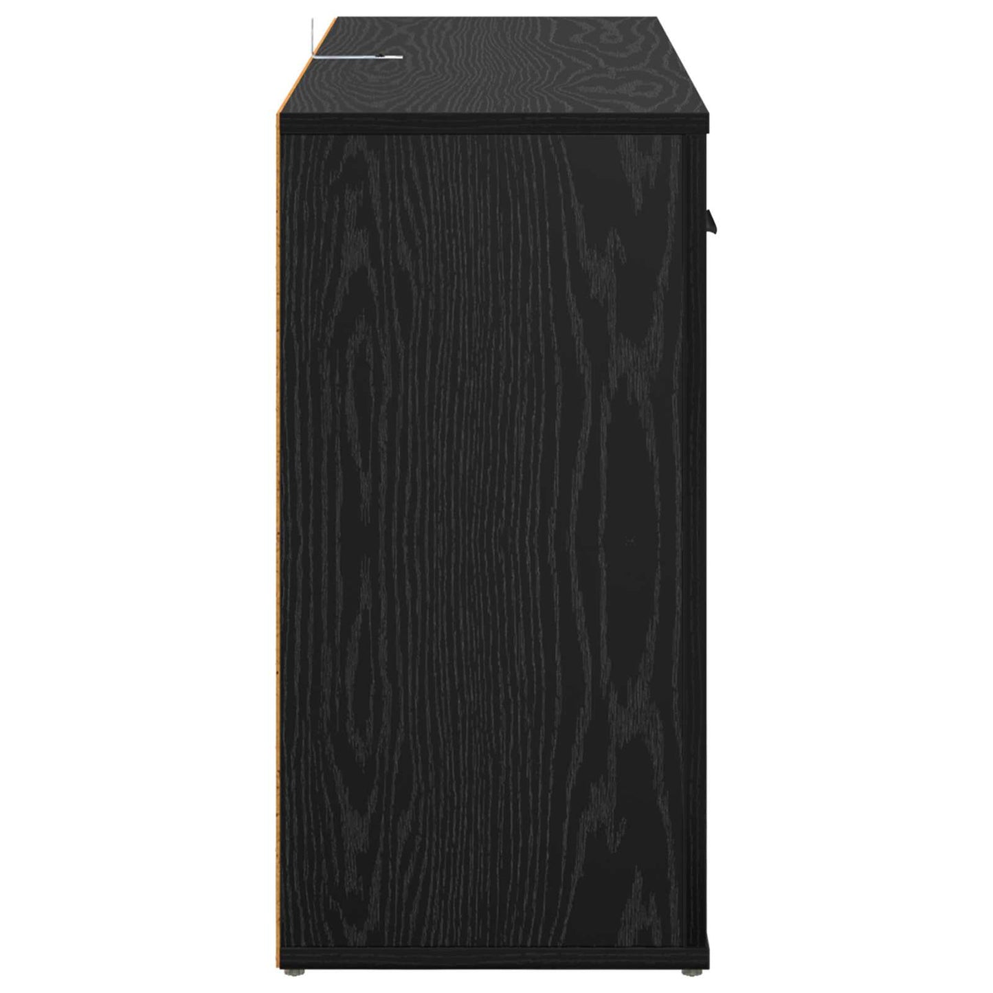 Servírovací Skříň Černý Dub 100 X 30 X 59,5 Cm Kompozitní Dřevo