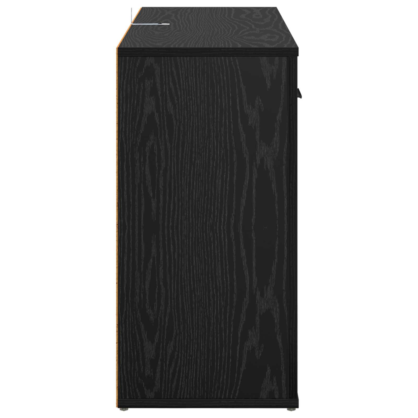 Servírovací Skříň Černý Dub 100 X 30 X 59,5 Cm Kompozitní Dřevo