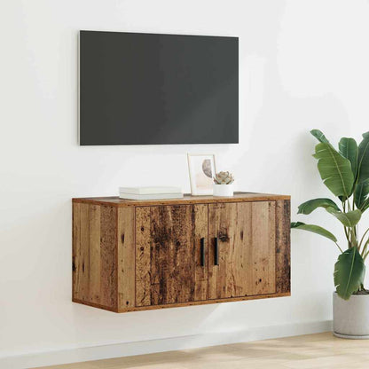 Nástěnný Tv Kabinet 80 X 34.5 X 40 Cm Staré Dřevo