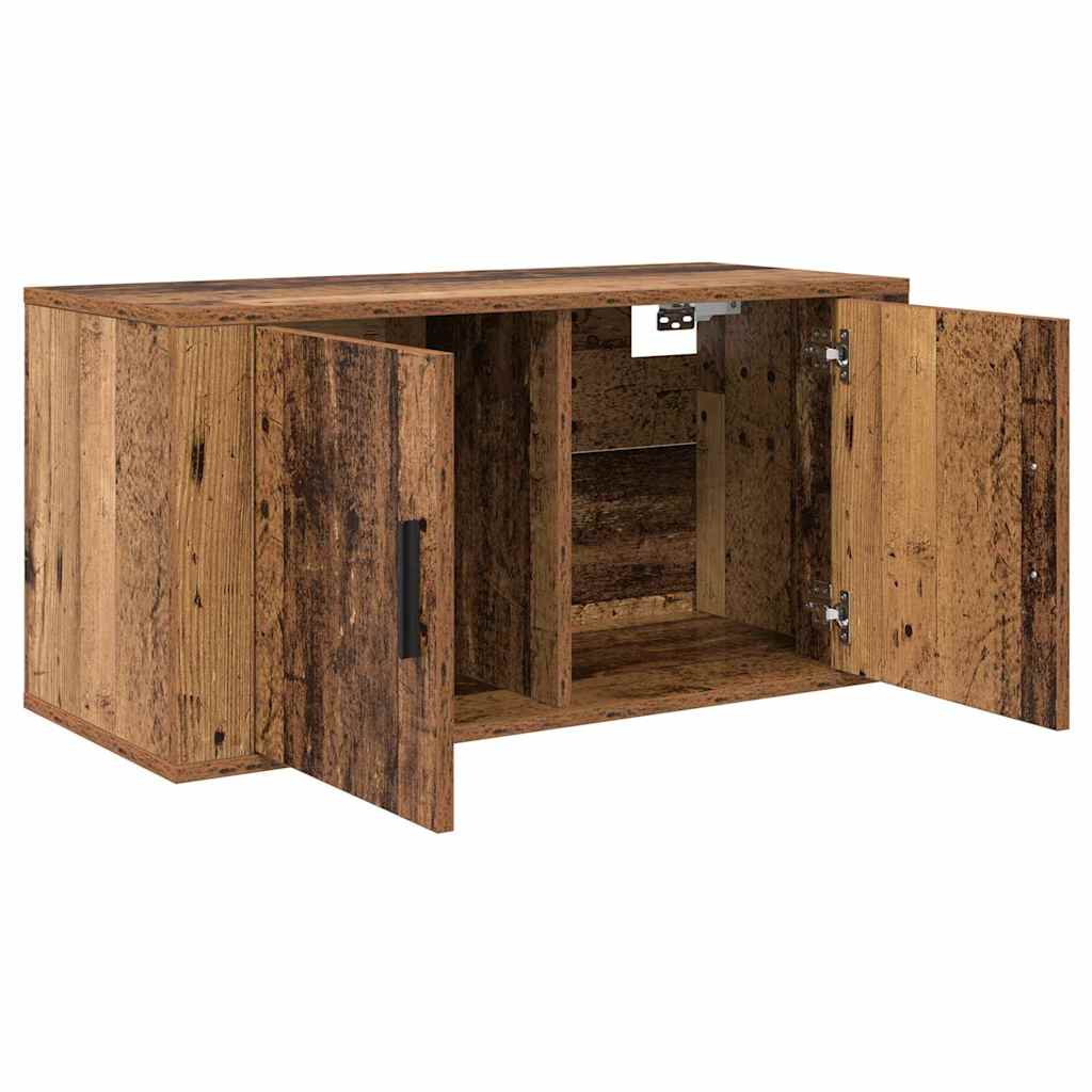 Nástěnný Tv Kabinet 80 X 34.5 X 40 Cm Staré Dřevo