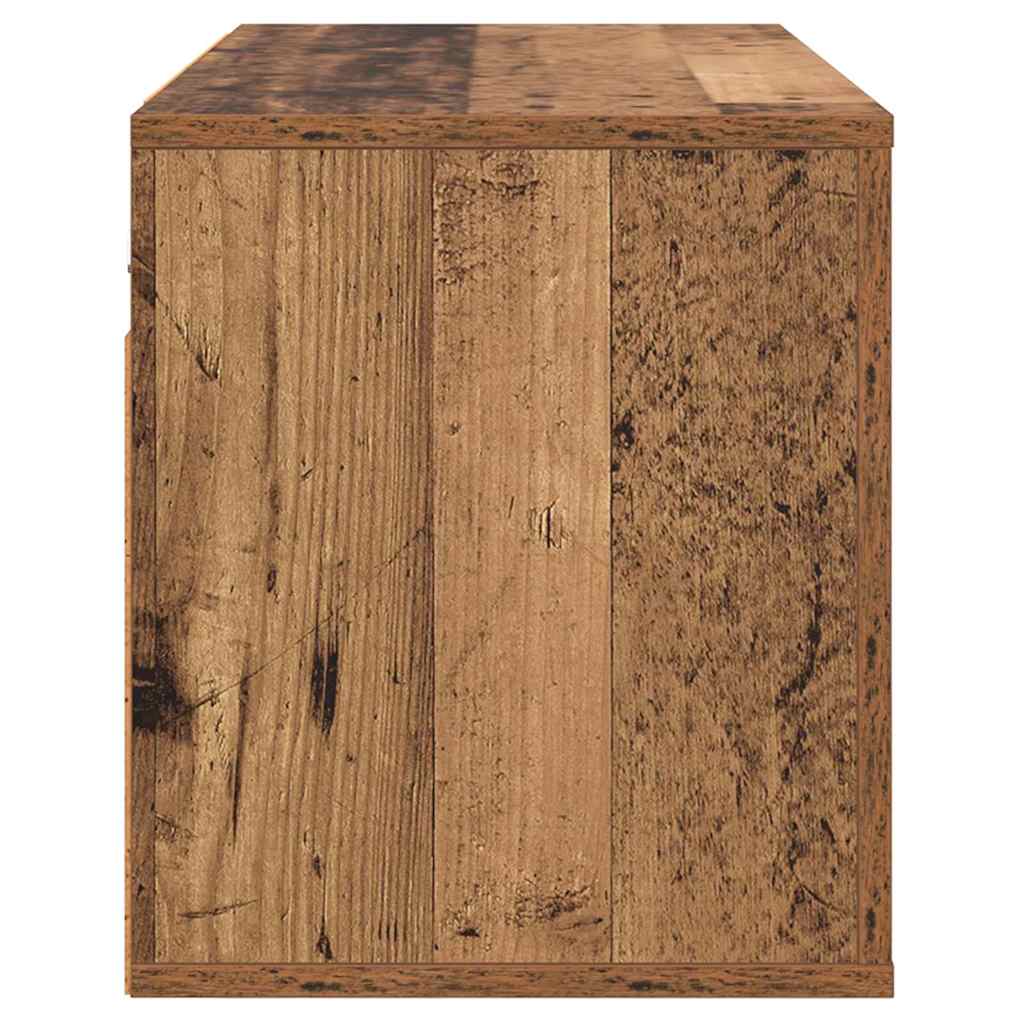 Nástěnný Tv Kabinet 80 X 34.5 X 40 Cm Staré Dřevo