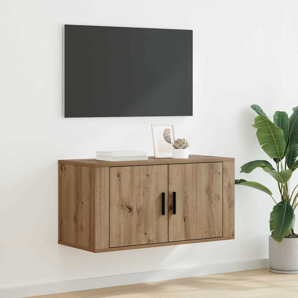 Nástěnný Tv Kabinet 80 X 34.5 X 40 Cm Dub Artisan