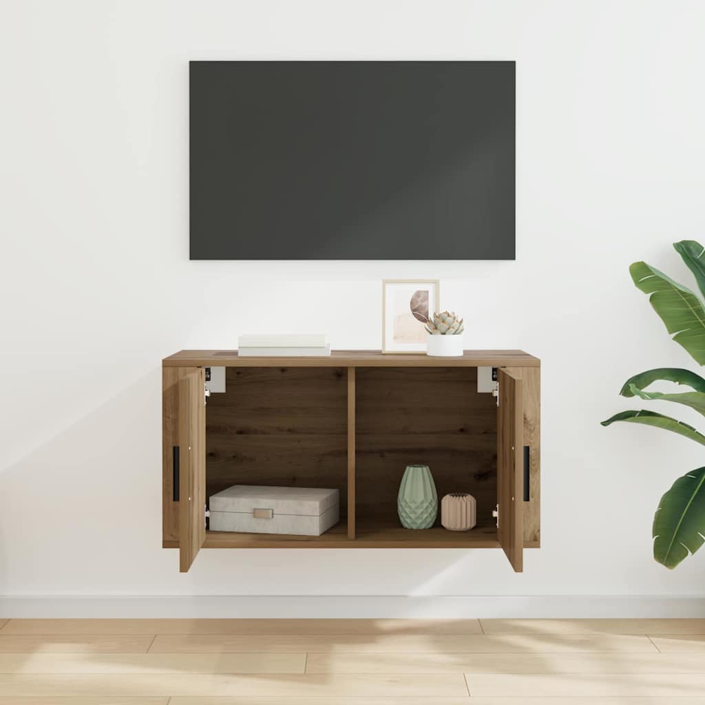 Nástěnný Tv Kabinet 80 X 34.5 X 40 Cm Dub Artisan