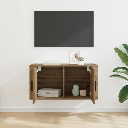 Nástěnný Tv Kabinet 80 X 34.5 X 40 Cm Dub Artisan