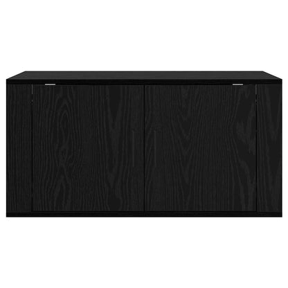 Nástěnný Tv Kabinet 80 X 34.5 X 40 Cm Černý Dub