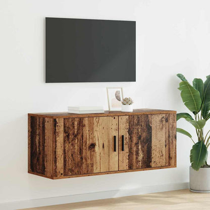 Nástěnný Tv Kabinet 100 X 34,5 X 40 Cm Staré Dřevo